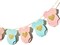 Blue Pink Baby Shower Paper Garland Short-Sleeve Bodysuits Clothesline Garland Gender Reveal Birthday Banner Baby Outfit Paper Decorations 9 pcs